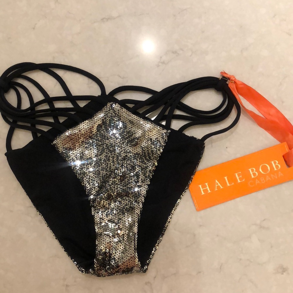 Hale Bob sequin swim bottoms